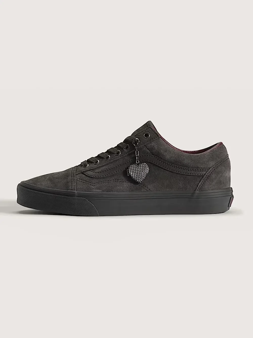 Vans Old Skool Men Size 7.5 Love is Pain Shoe Dark Grey NWB